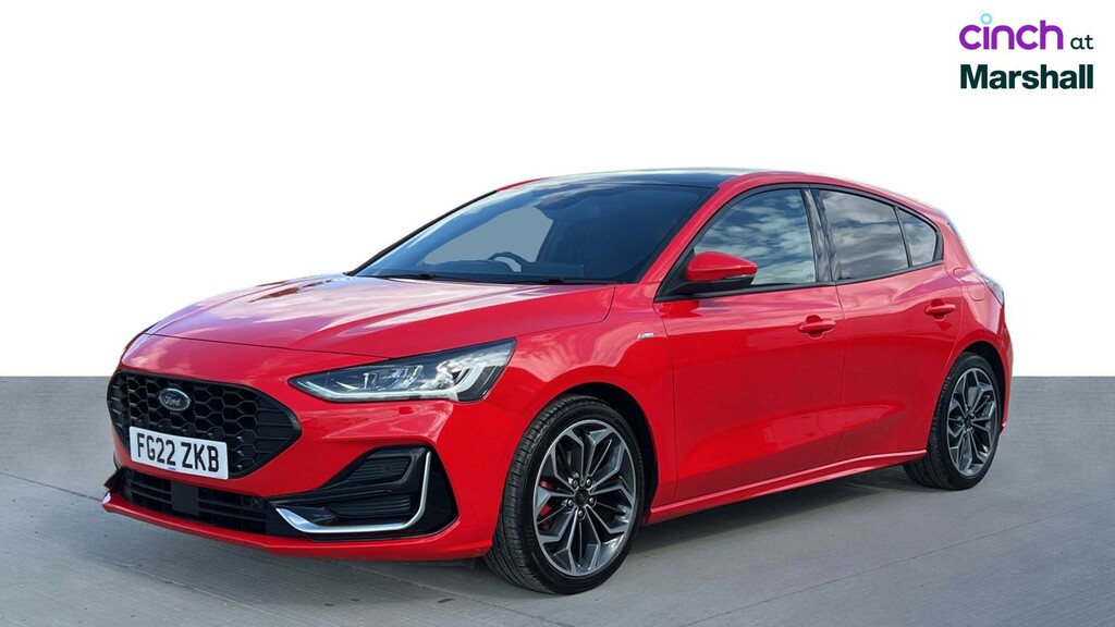 Ford Focus 1.0 Ecoboost St-line 5Dr- Red Stitching, Front R Black #7