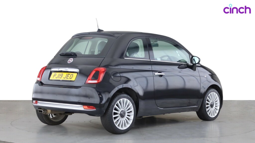 Fiat 500 Hatchback Black #3