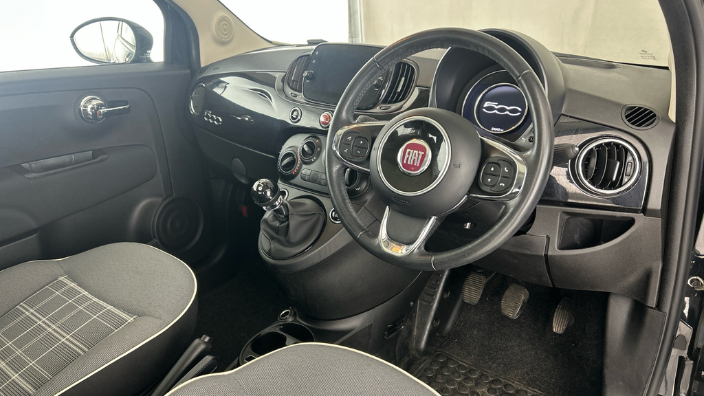 Fiat 500 Hatchback Black #11
