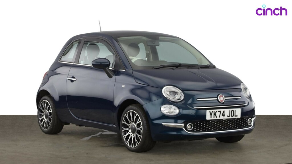 Fiat 500 Hatchback Blue #1