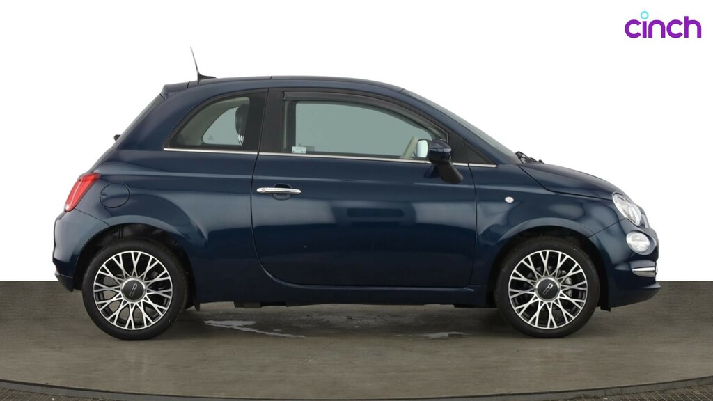 Fiat 500 Hatchback Blue #2