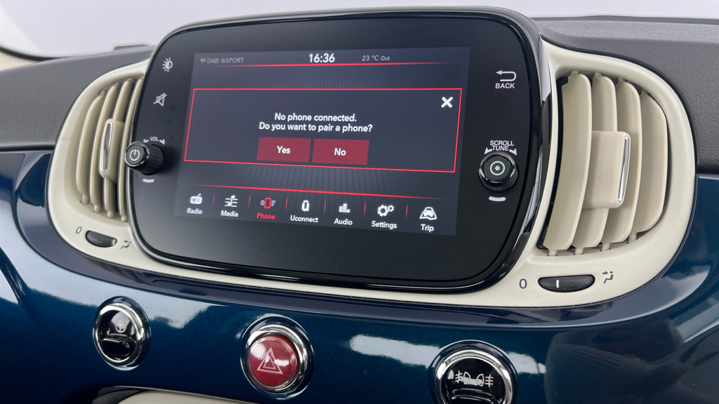 Fiat 500 Hatchback Blue #14