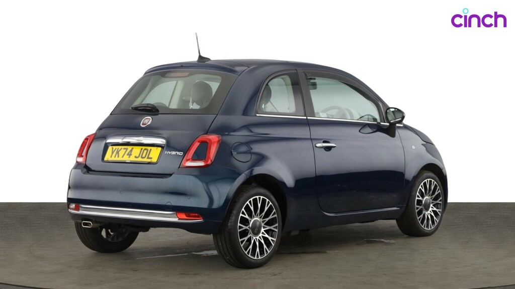 Fiat 500 Hatchback Blue #3