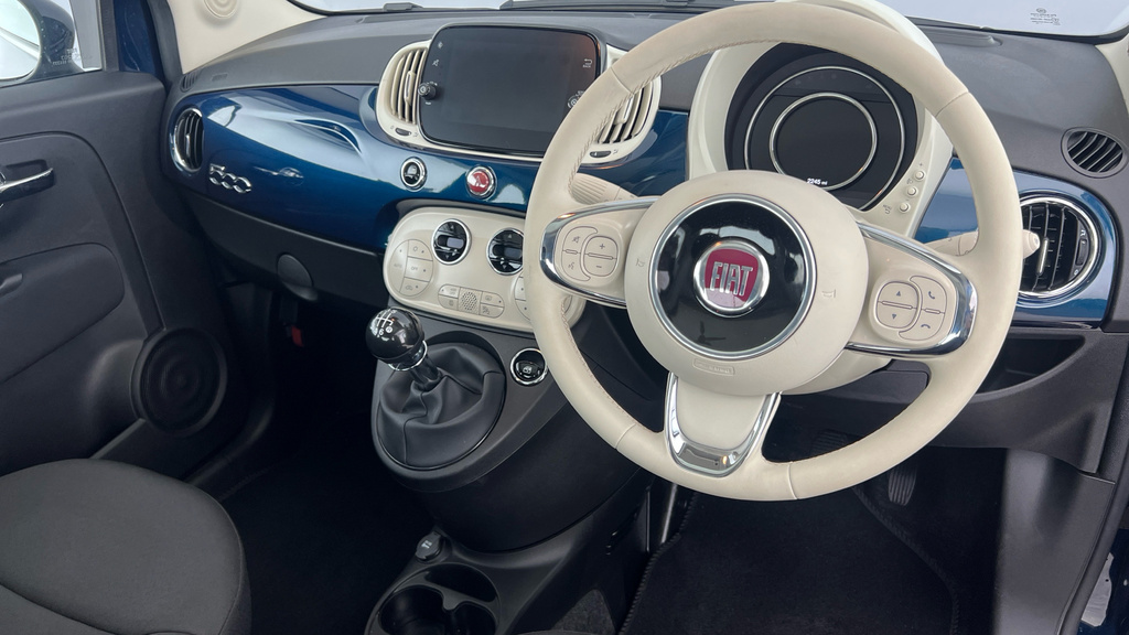 Fiat 500 Hatchback Blue #9