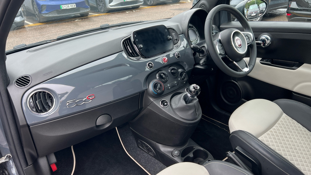 Fiat 500C C Hey Google Grey #12