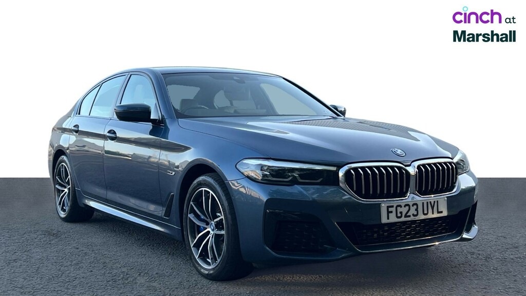 BMW 5 Series 520D M Sport Saloon Black #1