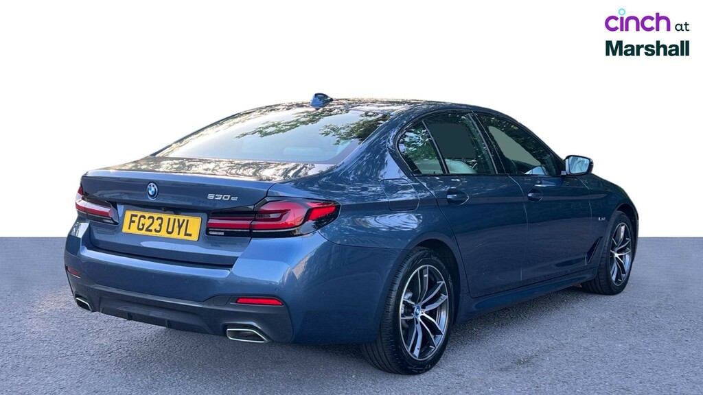 BMW 5 Series 520D M Sport Saloon Black #3