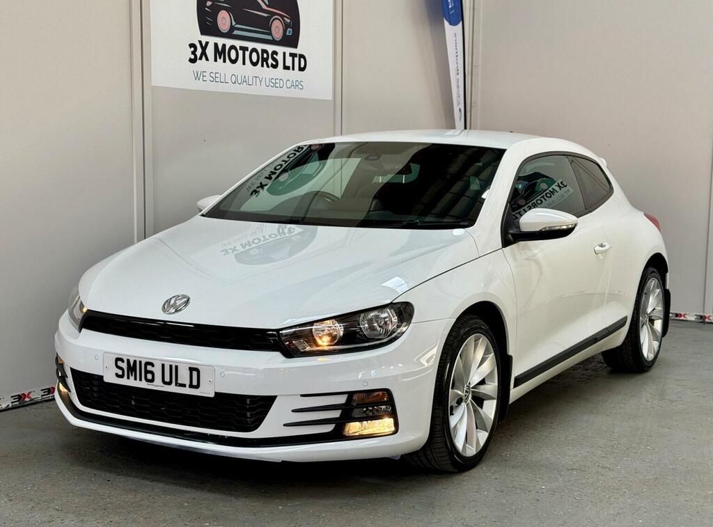 Volkswagen Scirocco 2.0 Tdi Bluemotion Tech Gt Dsg Euro 6 Ss White