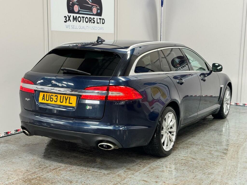 Jaguar XF 3.0D V6 Premium Luxury Sportbrake Euro 5 Ss AU63UYL Blue #6