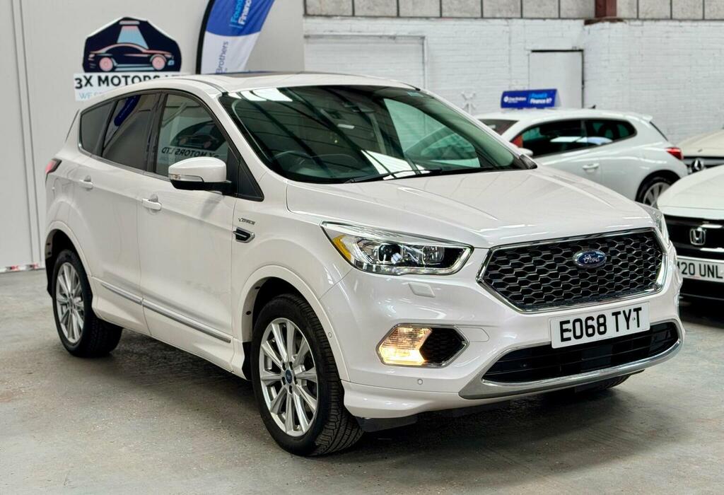 Ford Kuga 2.0 Tdci Vignale Powershift Awd Euro 6 Ss EO68TYT White #2