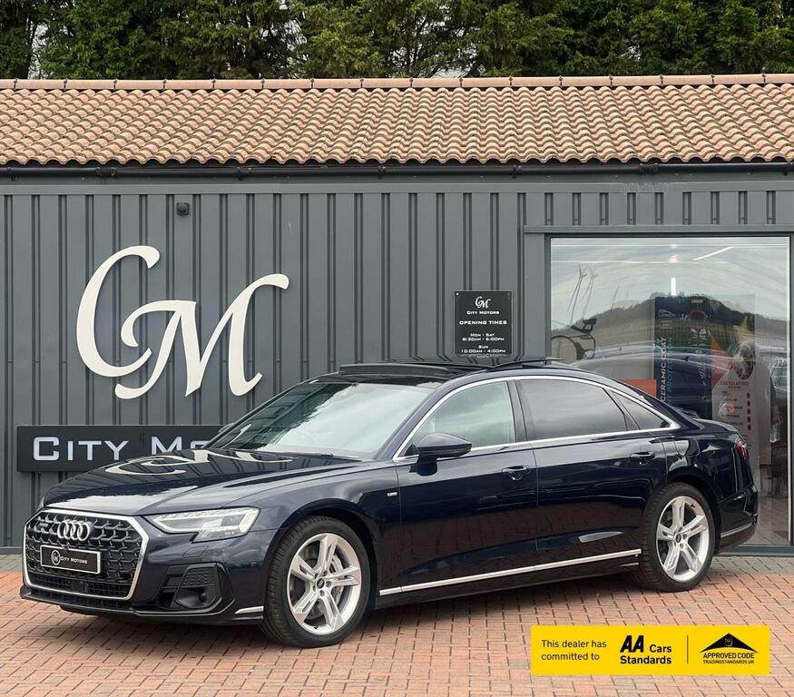 Audi A8 S Line Blue