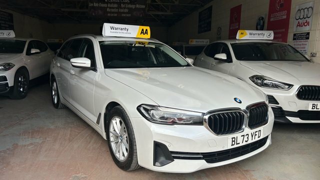 BMW 5 Series 520D Mht Se Touring White #6