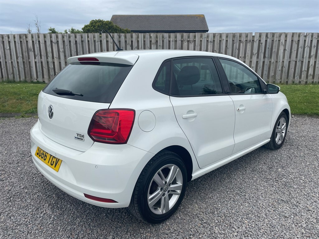 Volkswagen Polo Hatchback SG66TGV White #3