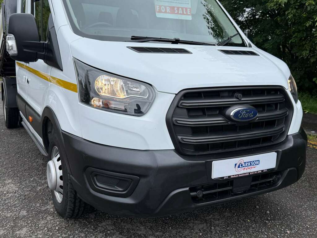 Ford Transit Custom 350 Crewcab Double Cab Alloy Tipper WN22UAT White #6