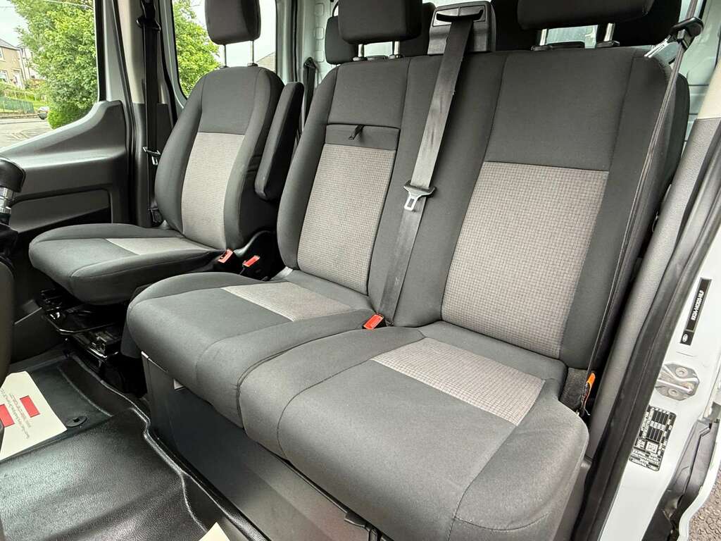 Ford Transit Custom 350 Crewcab Double Cab Alloy Tipper WN22UAT White #3