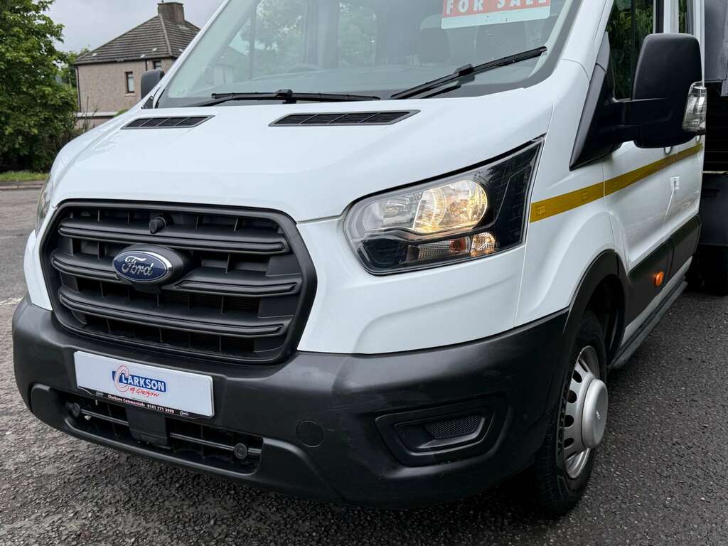Ford Transit Custom 350 Crewcab Double Cab Alloy Tipper WN22UAT White #5