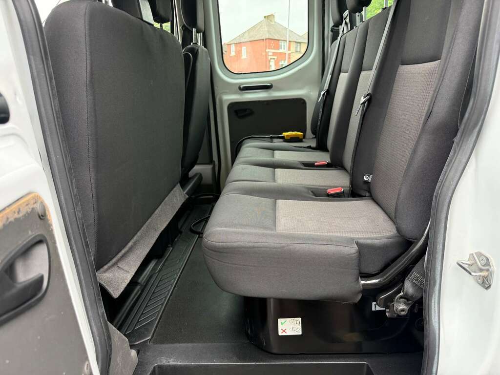 Ford Transit Custom 350 Crewcab Double Cab Alloy Tipper WN22UAT White #4