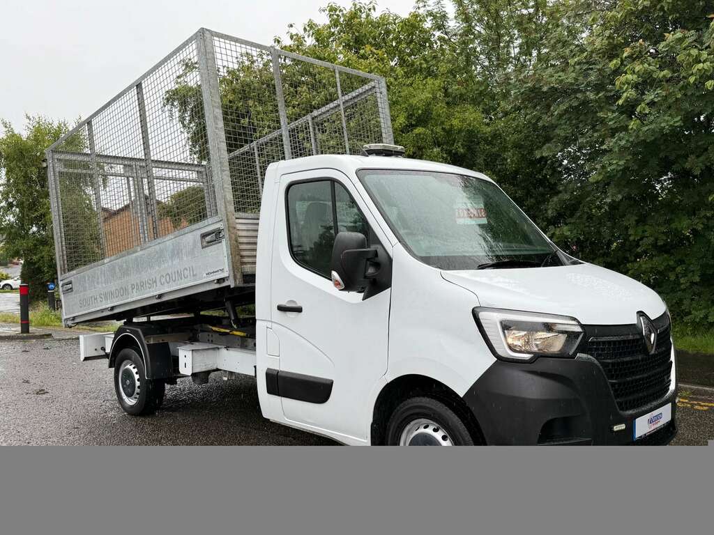 Renault Master Ml35 Business Dci Caged Alloy Tipper White