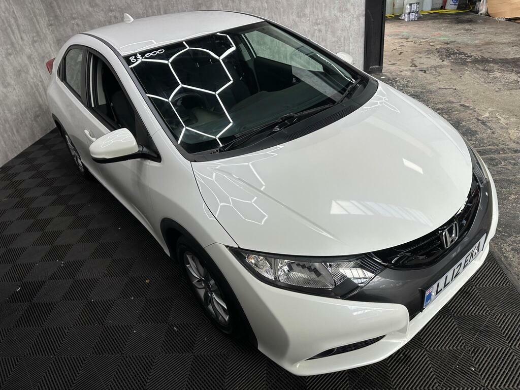 Honda Civic 1.8 I-vtec Es Euro 5 S S White #6