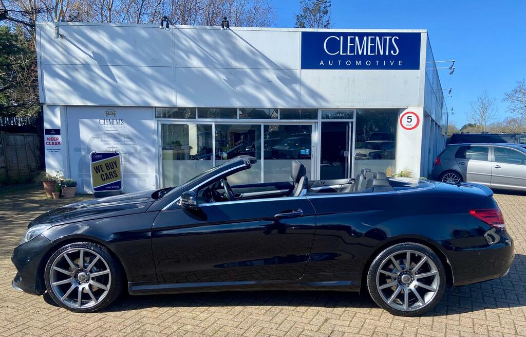 Mercedes-Benz E Class 3.0 E350d V6 Bluetec Amg Line Premium Cabriolet Black #2