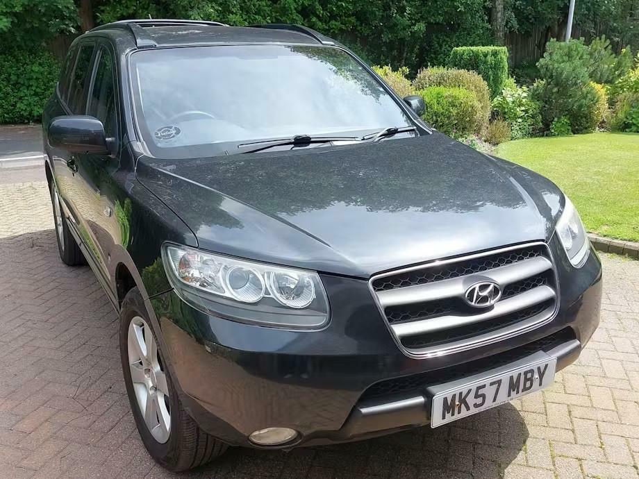Hyundai Santa Fe 2.2 Crtd Cdx Suv Black #2