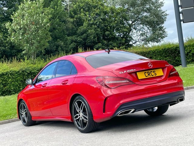 Mercedes-Benz CLA Class 2.1 Cla220d Amg Line Coupe 7G-dct 4Mati Red #4
