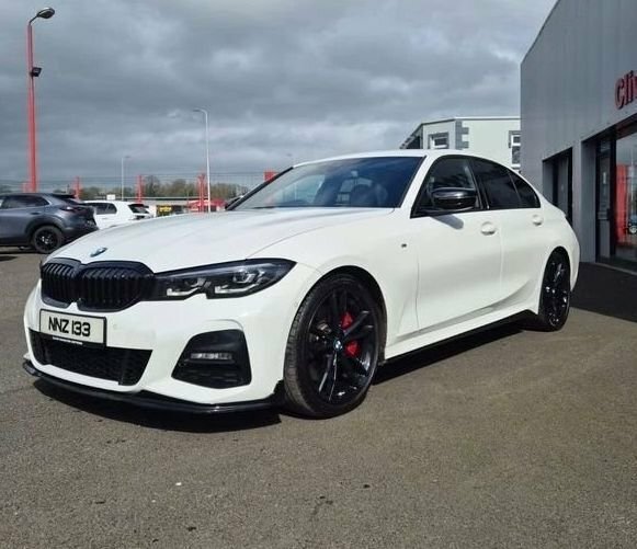 BMW 3 Series 2.0 320D Mht M Sport Saloon Hybrid White