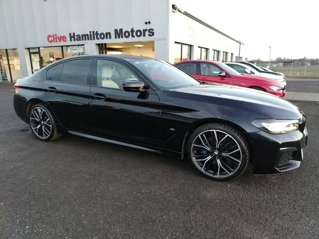 BMW 5 Series 2.0 520D Mht M Sport Saloon Hybrid Step DS22BEU Blue