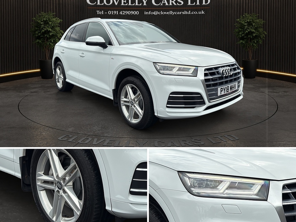 Audi Q5 3.0 Tdi V6 S Line Suv S Tronic Quattro PY18MHV White #4