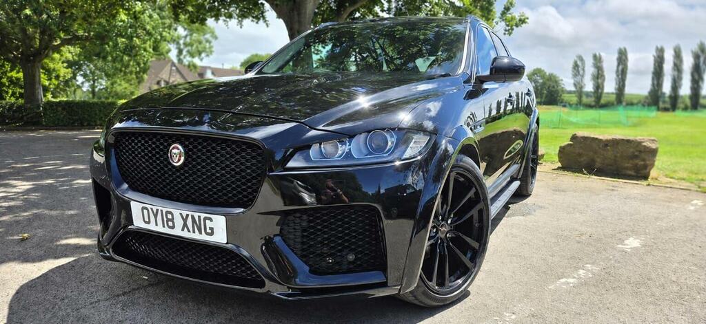 Jaguar F-Pace Suv 2.0 D240 R-sport Awd Euro 6 Ss 20 OY18XNG Black #5