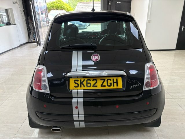 Fiat 500 2012 1.2 Street Hatchback Euro 5 Black #4