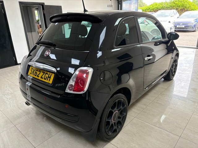 Fiat 500 2012 1.2 Street Hatchback Euro 5 Black #3
