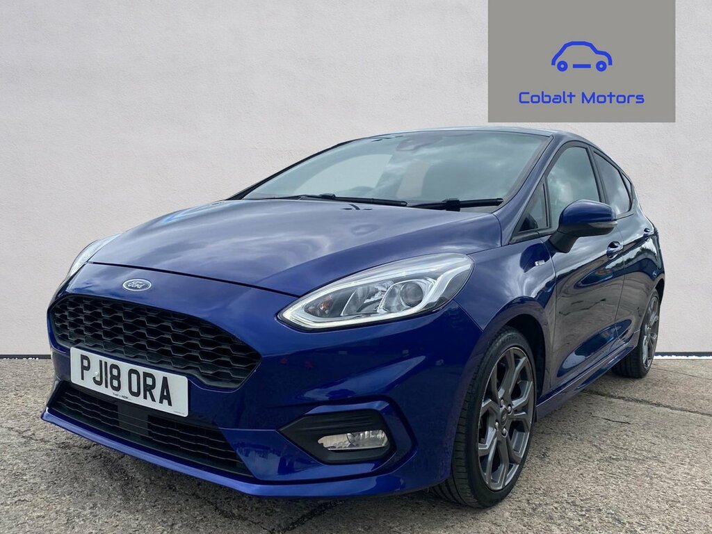 Ford Fiesta 1.0T Ecoboost St-line X Hatchback Manua PJ18ORA Blue #2