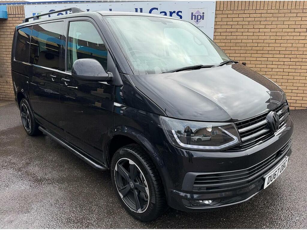 Volkswagen Transporter 2.0 Tdi T32 Bluemotion Tech Highline Kombi Double Black #2