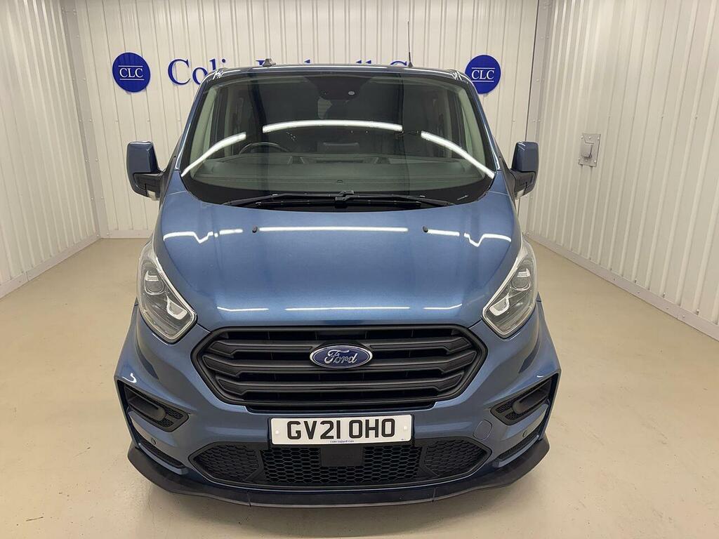 Ford Transit Custom 2.0 320 Ecoblue Ms-rt Crew Van Double Cab Dies GV21OHO Blue #3