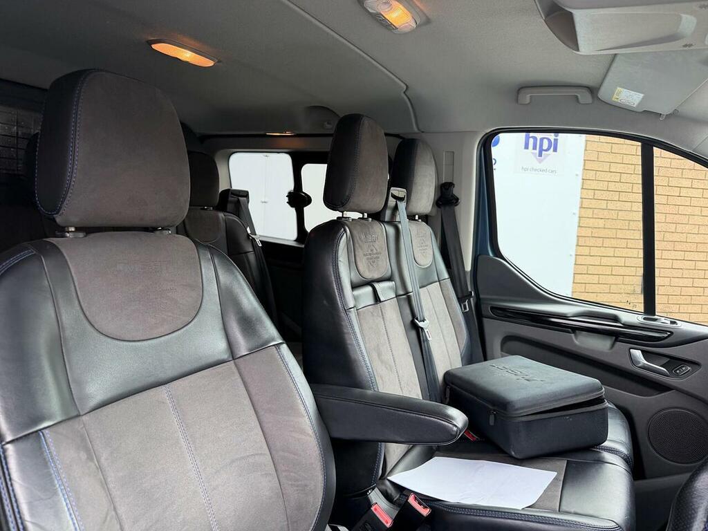 Ford Transit Custom 2.0 320 Ecoblue Ms-rt Crew Van Double Cab Dies GV21OHO Blue #5