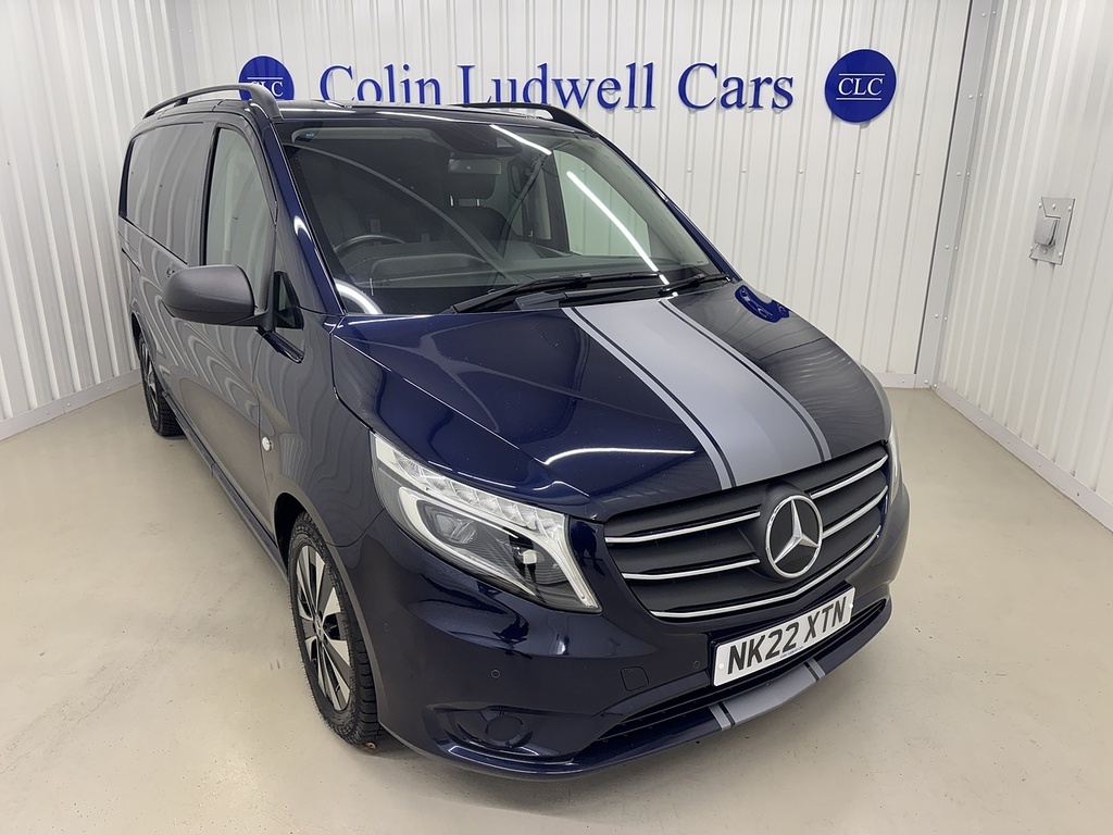 Mercedes-Benz Vito 2.0 119 Cdi Sport Crew Van G-tronic Rwd L2 Euro 6 NK22XTN Blue #2