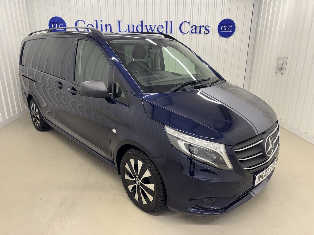 Mercedes-Benz Vito 2.0 119 Cdi Sport Crew Van G-tronic Rwd L2 Euro 6 NK22XTN Blue