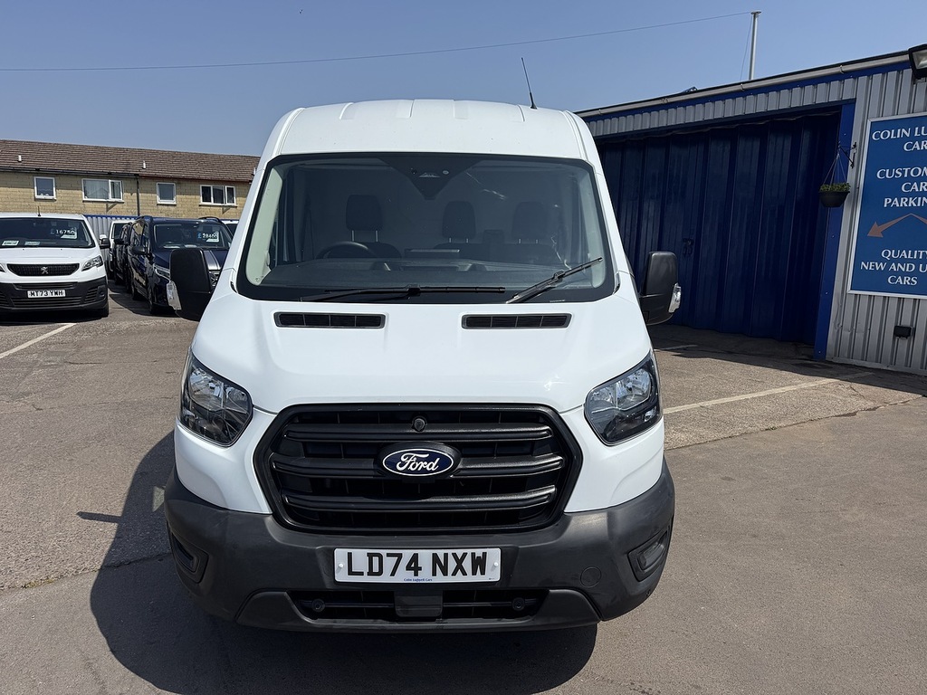 Ford Transit Custom 2.0 350 Ecoblue Leader Panel Van White #2
