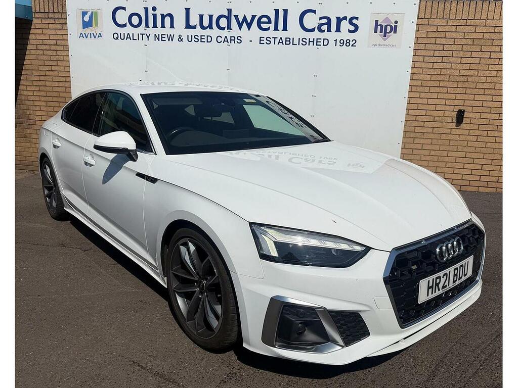 Audi A5 2.0 Tdi 35 S Line Sportback S Tronic Euro 6 Ss White #3