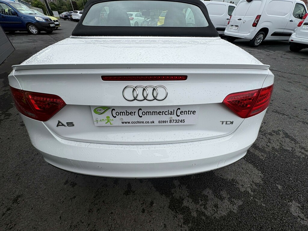 Audi A5 2.0 Tdi S Line Special Edition Plus 177 Ps Conve  White #5
