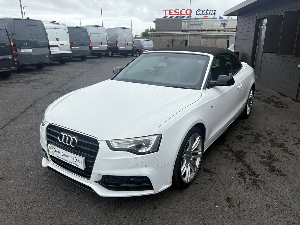 Audi A5 2.0 Tdi S Line Special Edition Plus 177 Ps Conve  White #3
