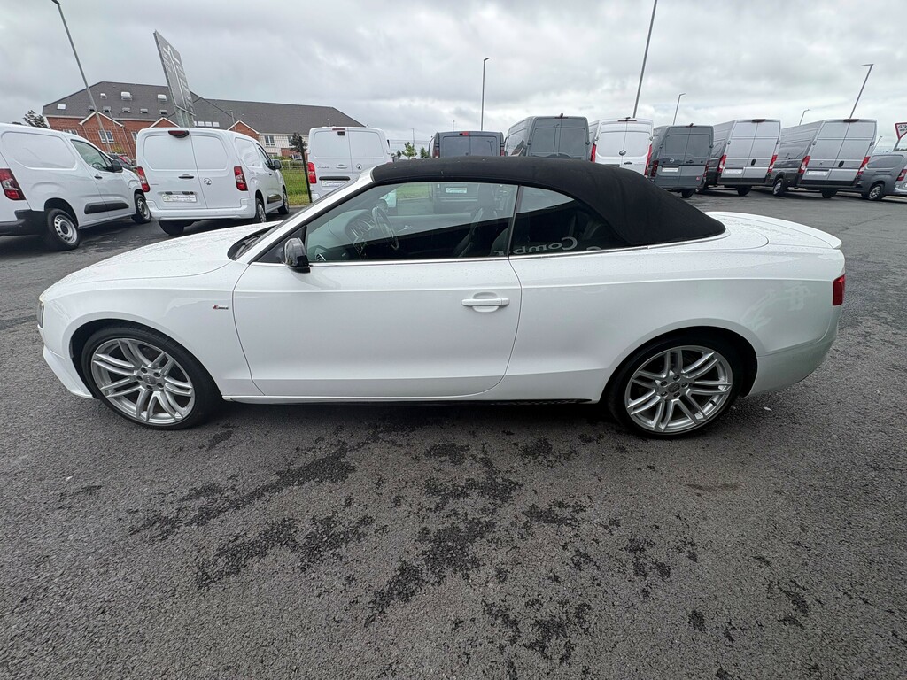 Audi A5 2.0 Tdi S Line Special Edition Plus 177 Ps Conve  White #4