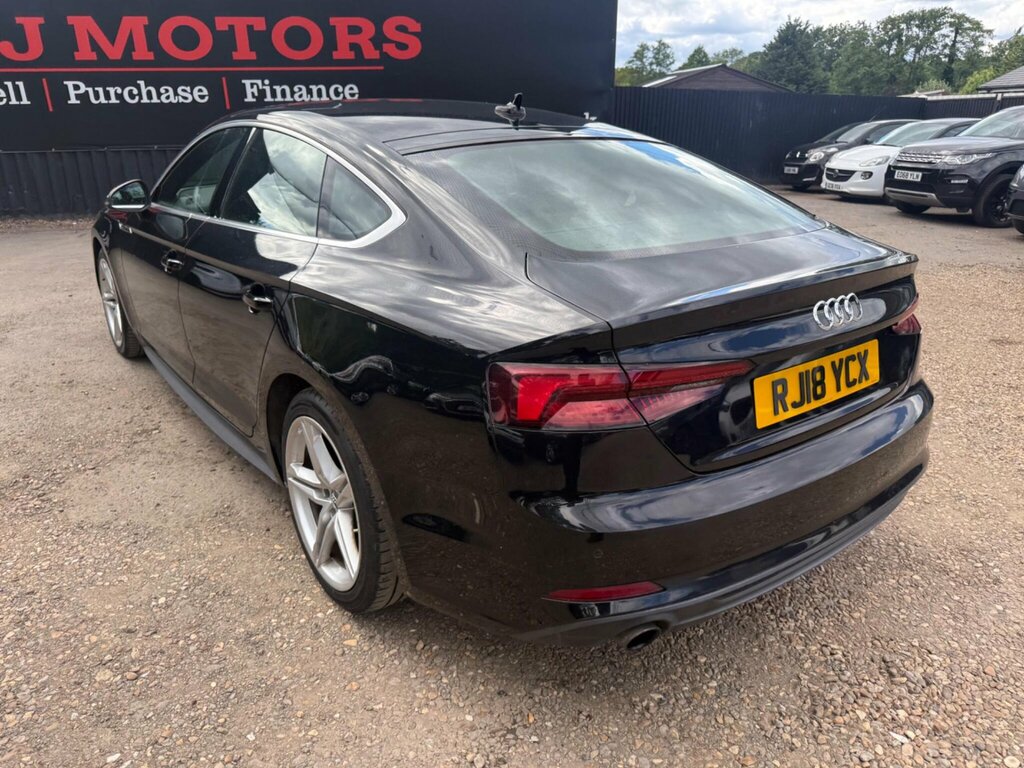 Audi A5 1.4 Tfsi S Line Sportback S Tronic Euro 6 Ss RJ18YCX Black #5