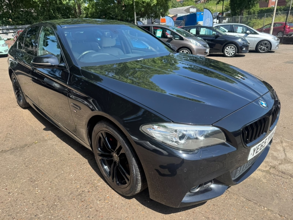 BMW 5 Series Saloon 2.0 520D M Sport YE65YVH Black #3