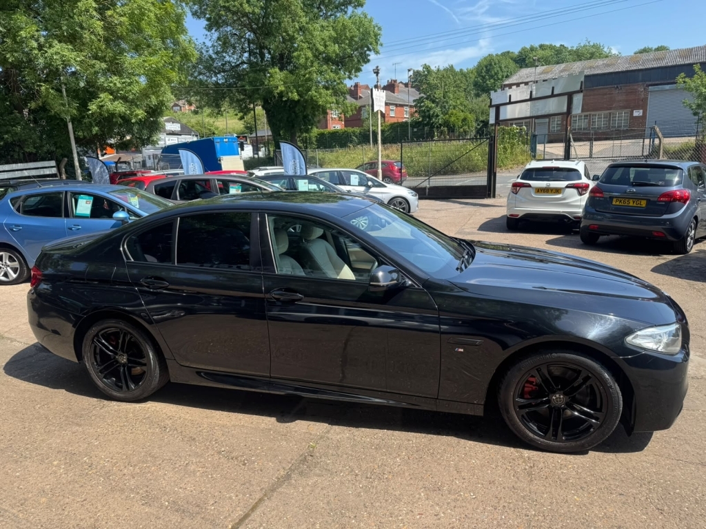 BMW 5 Series Saloon 2.0 520D M Sport YE65YVH Black #5