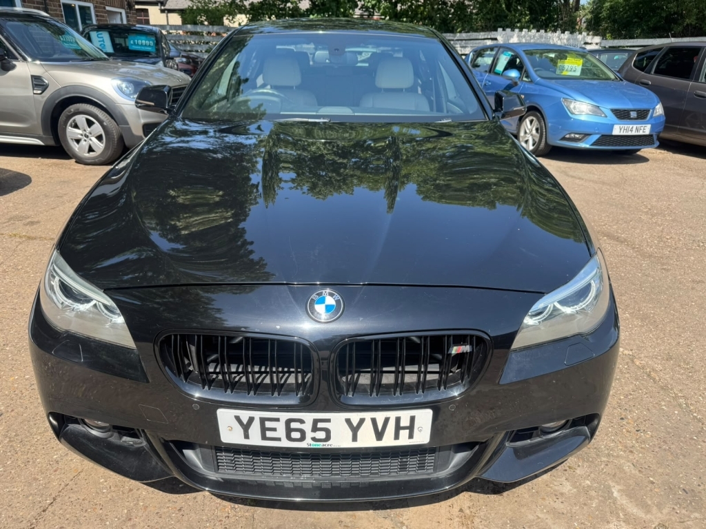 BMW 5 Series Saloon 2.0 520D M Sport YE65YVH Black #2