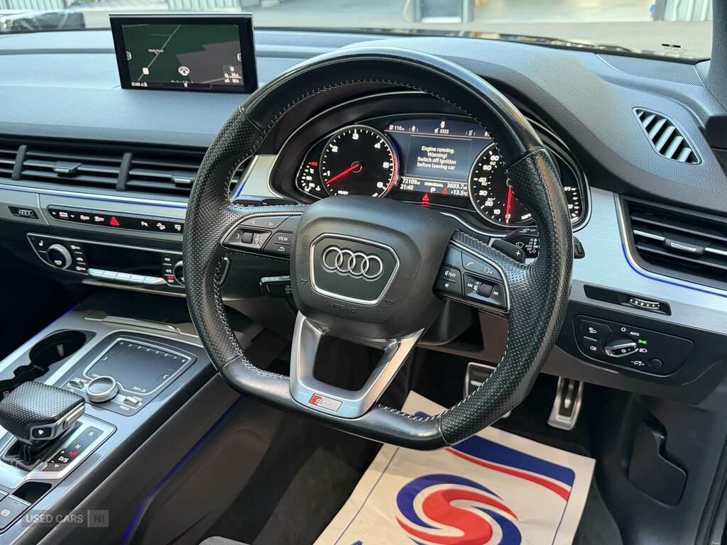 Audi Q7 3.0 Tdi 218 Quattro S Line Tip GJ66ZPO Blue #4
