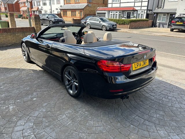 BMW 4 Series 2.0 428I Sport Convertible Euro 6 Black #5