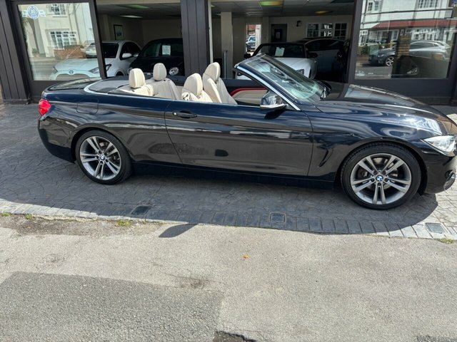 BMW 4 Series 2.0 428I Sport Convertible Euro 6 Black #2